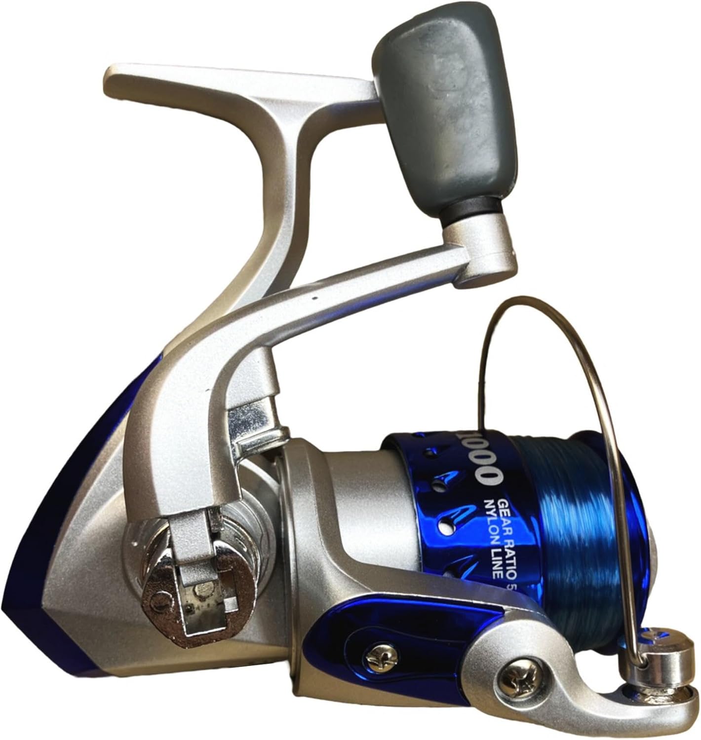 Riseway 1000 Basic Spin, Spinning Reel with Thread, No. 3 - 80 m, Blue