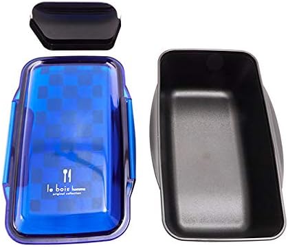 le bois homme Ruboa OM Dome Lunch Box 33.8 fl oz (1000 ml) Bento Box lbh679 Blue