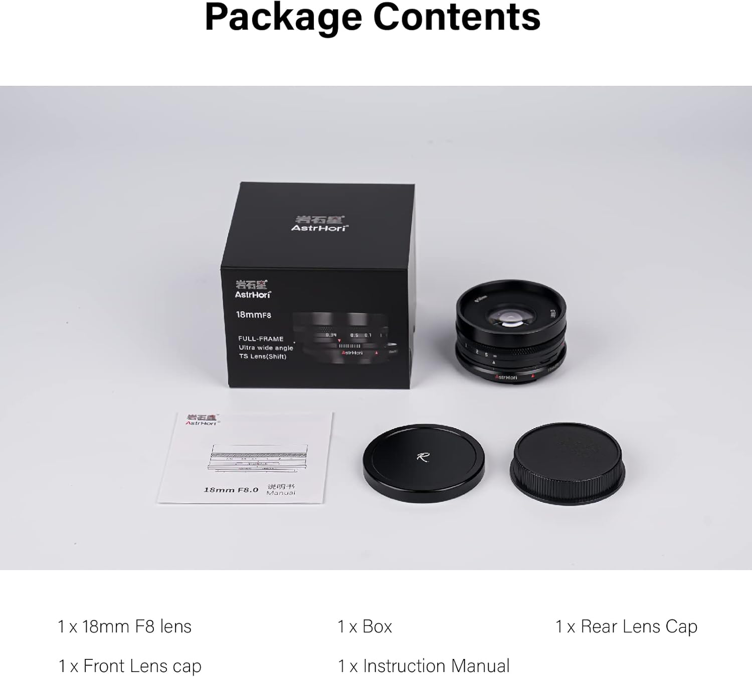 AstrHori 18mm F8 APS-C Wide Angle & Shift Lens Manual Architecture Landscape Lens for Canon RF Mount Series Mirrorless Cameras EOS RP EOS R5 EOS R6 EOS R3 EOS R and More