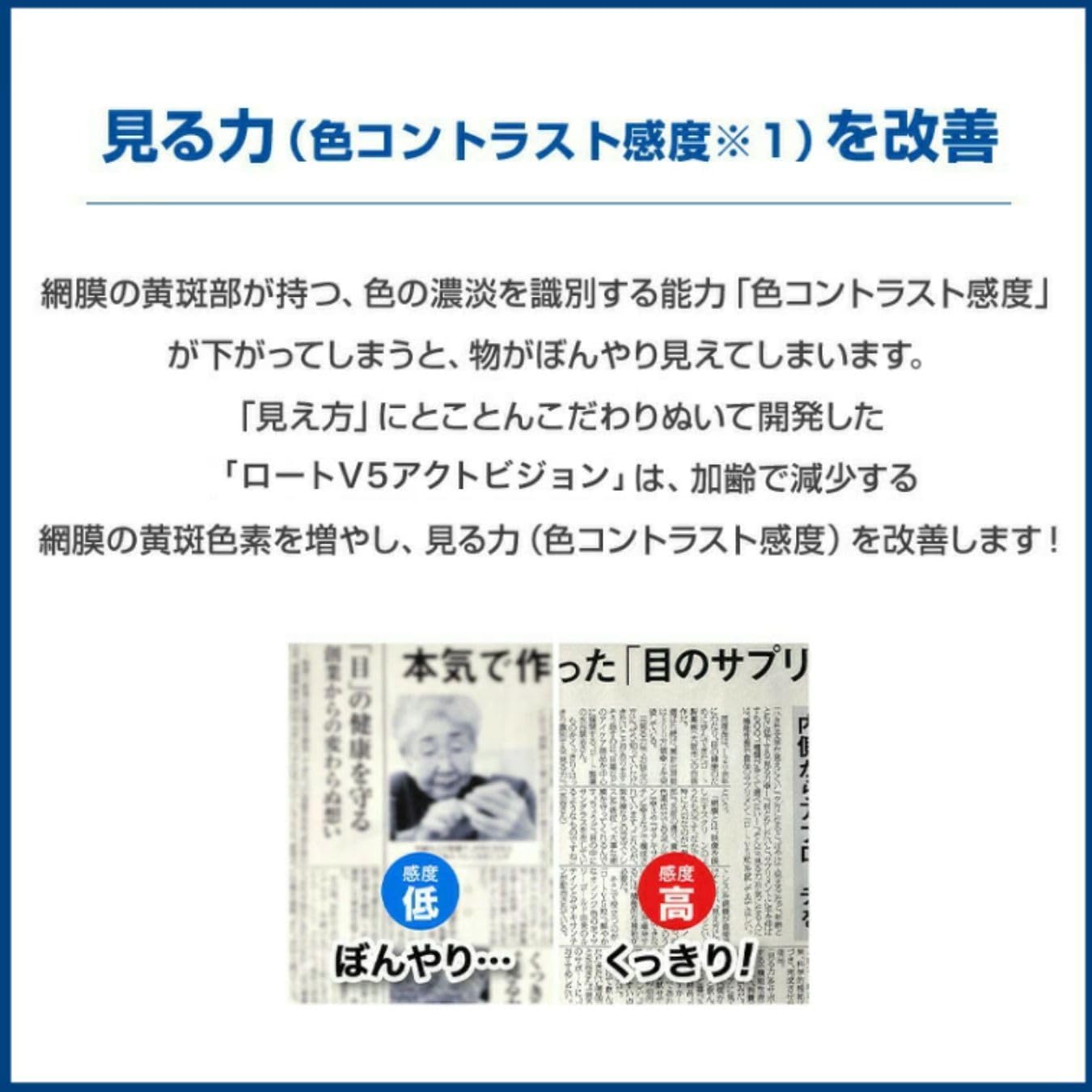 Rohto V5 【Official】Rohto V5 Act Vision Large Capacity 62 Pills (2 Months Supply) Lutein Zeaxanthin Functionally Labeled Food (Vision, Visual Field, Blurred Vision, Blue Light)