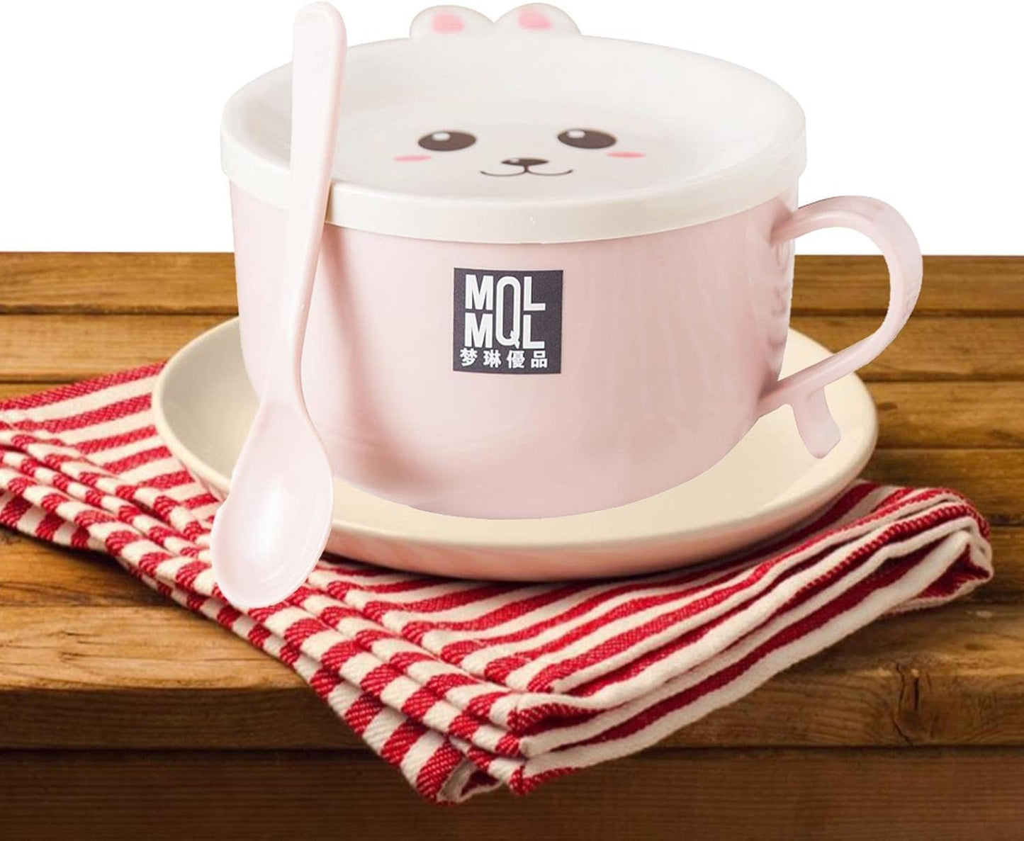 Ramen bowl with lid, cute cat instant ramen bowl, ramen bowl with chopsticks and spoon, ramen rice cooker soup bowl, salad bowl, cereal bowl, pasta bowl, dessert bowl with handle, udon, soba,