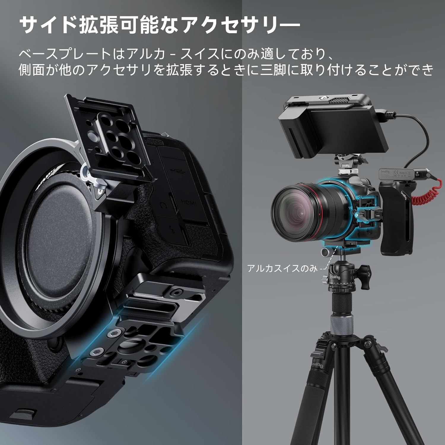SmallRig Ring Tripod Mount for Canon Camera Lens Tripod Mount R Series R5 / R5 C / R6 / R6 Mark II Rotatable Horizontal to Vertical Mounting Plate Kit for Landscape to Vertical Shooting 4300