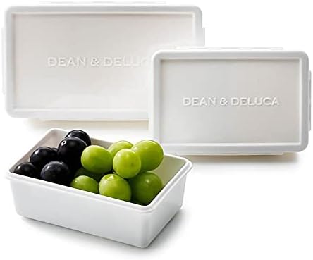 DEAN & DELUCA Lunch Box, Medium, White, 27.6 fl oz (800 ml), Microwavable, Dishwasher Safe, Bento Lunch Box, Compact, Simple