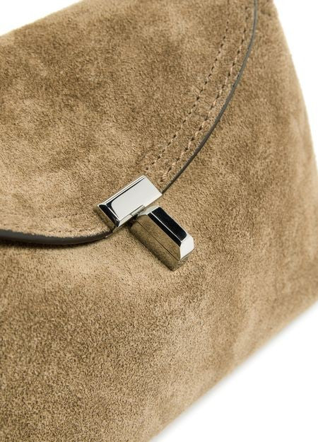 TOTEME T-Lock suede clutch - Image 6