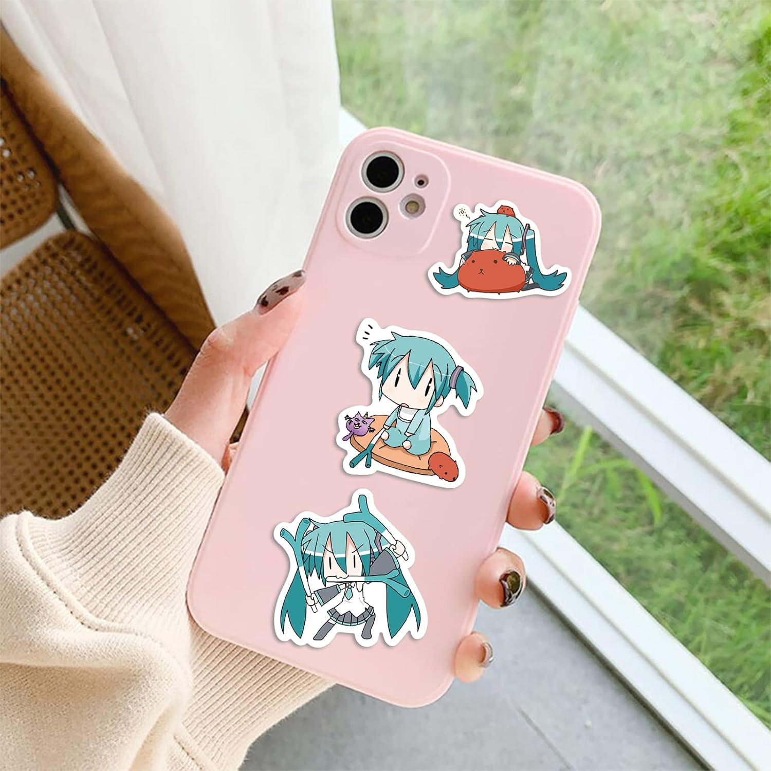65 pieces for Hatsune Miku Stickers Set, Cute Anime for Hatsune Miku Stickers, Moe Goods, Notebook, Popular, Anime Stickers, Stylish, Waterproof, Graffiti Stickers, Popular, DIY Stickers, Bicycle,