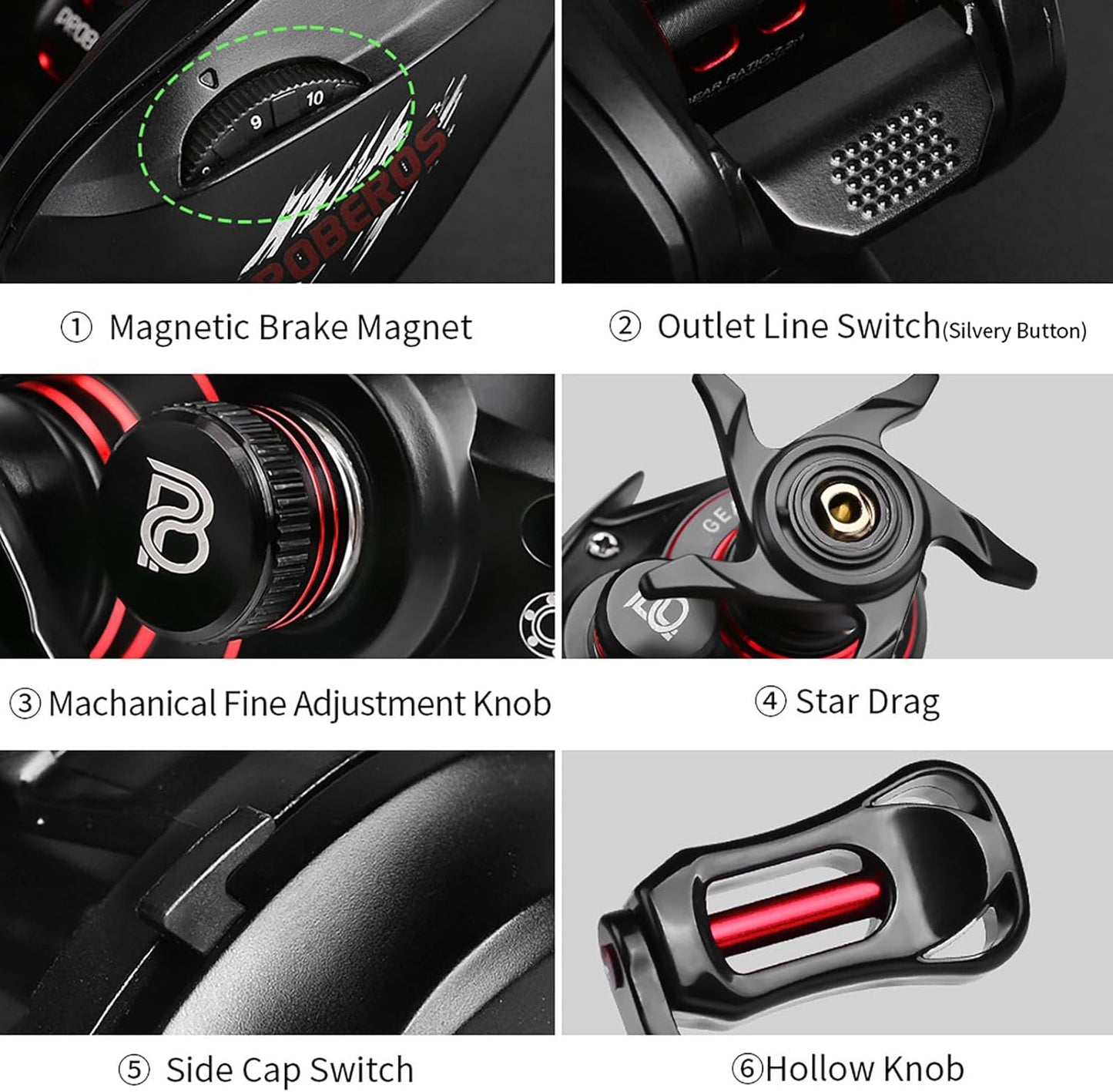 初心者最適 ベイトリール 左巻き 右巻き フィッシング 両軸リール エクストラハイギア（XG） 7.2：1 ドラグ力8KG ベイトキャスティング 軽量 釣り具 釣り用品