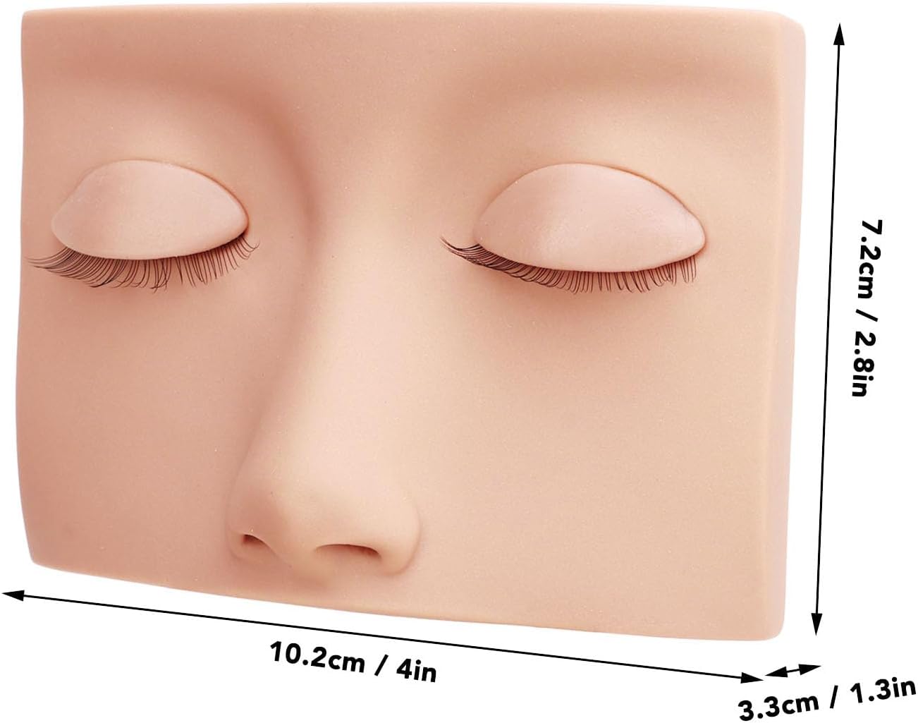 Lash Mannequin Head, Removable Silicone Replacement Eyelash Mannequin Head, Eyelash Extension Training Practice Head Eyelash Practice Makeup Eyelash Extensions for Eyelash Extensions (Pink)