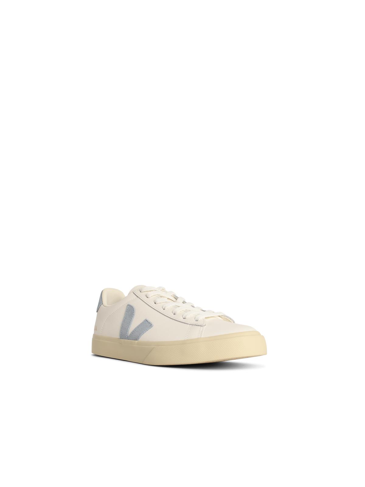Veja Veja 'Campo' White And Light Blue Lear Sneakers - Image 6