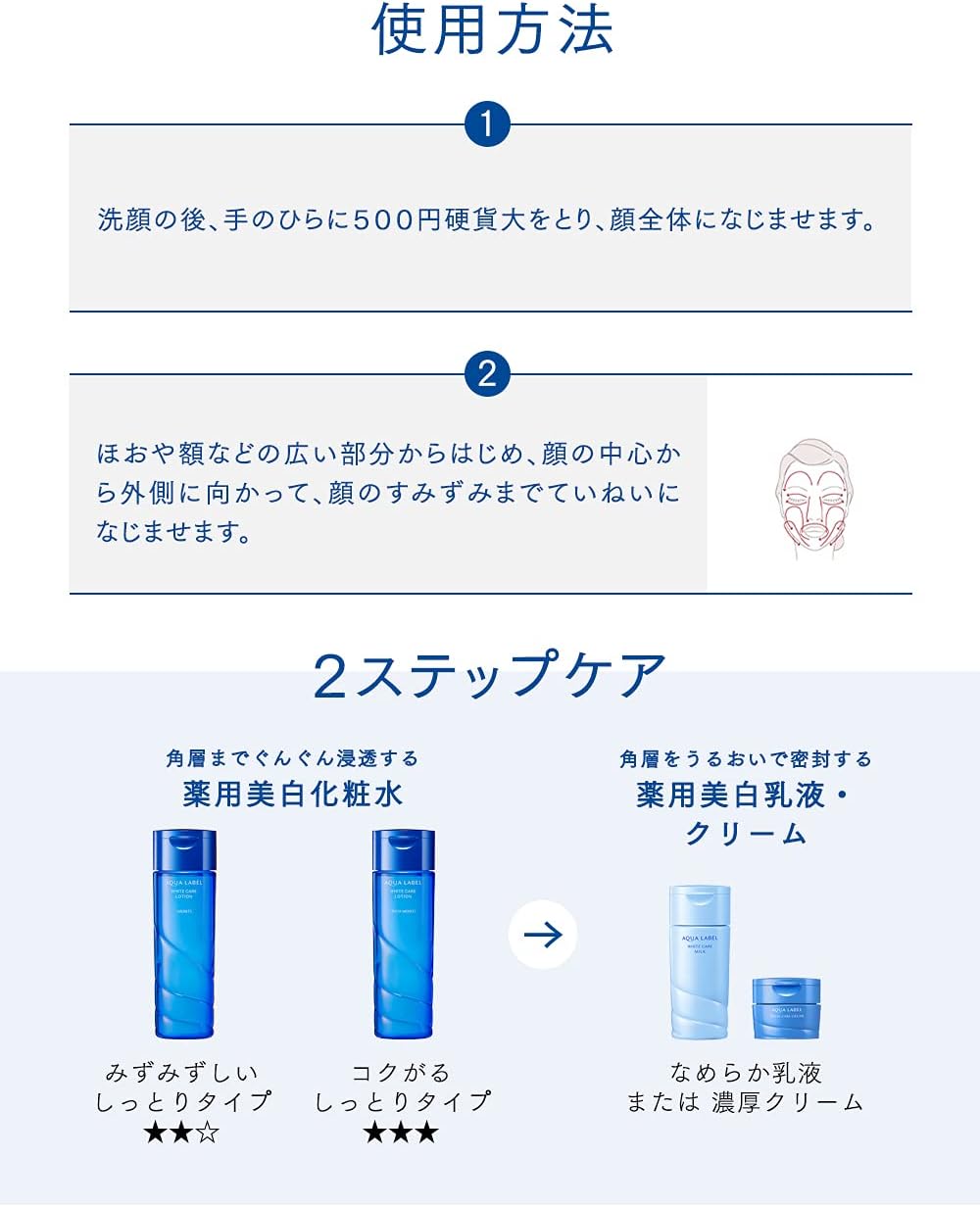 Shiseido Aqua Label [Quasi-Drug] Brightening Care Lotion M Lotion Lotion, 7.8 fl oz (200 ml)