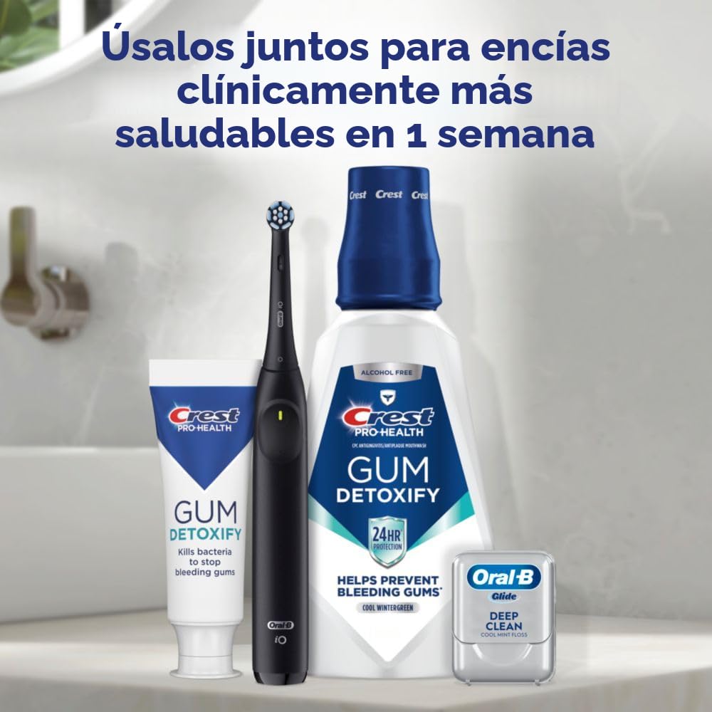 Pasta dental Crest Pro-Health Desintoxicación de las encías Deep Clean 4.8 onzas - Pasta de dientes anticaries, antibacteriana con flúor, clínicamente probada, protección de las encías y el esmalte