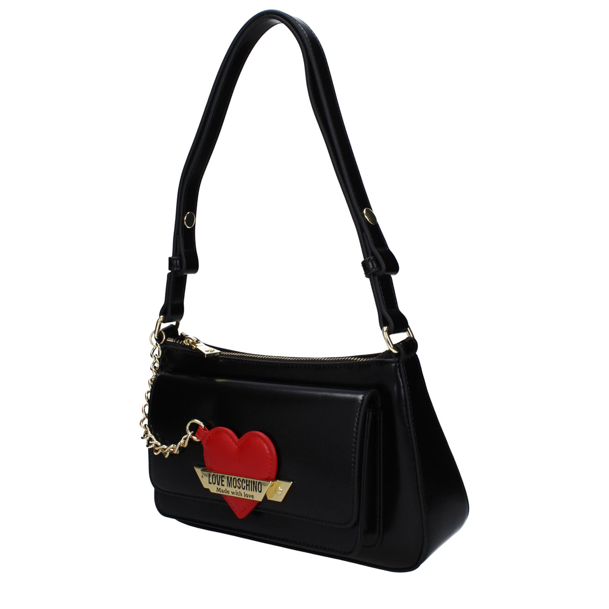 Moschino モスキーノのショルダーバッグが大好きな女性ポリウレタンブラック - Image 6