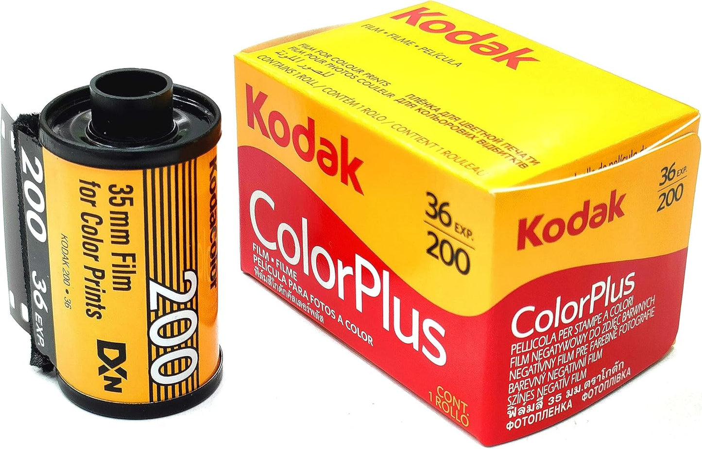 Kodak Color Plus Color Negative Film, 200-135-36 Sheets