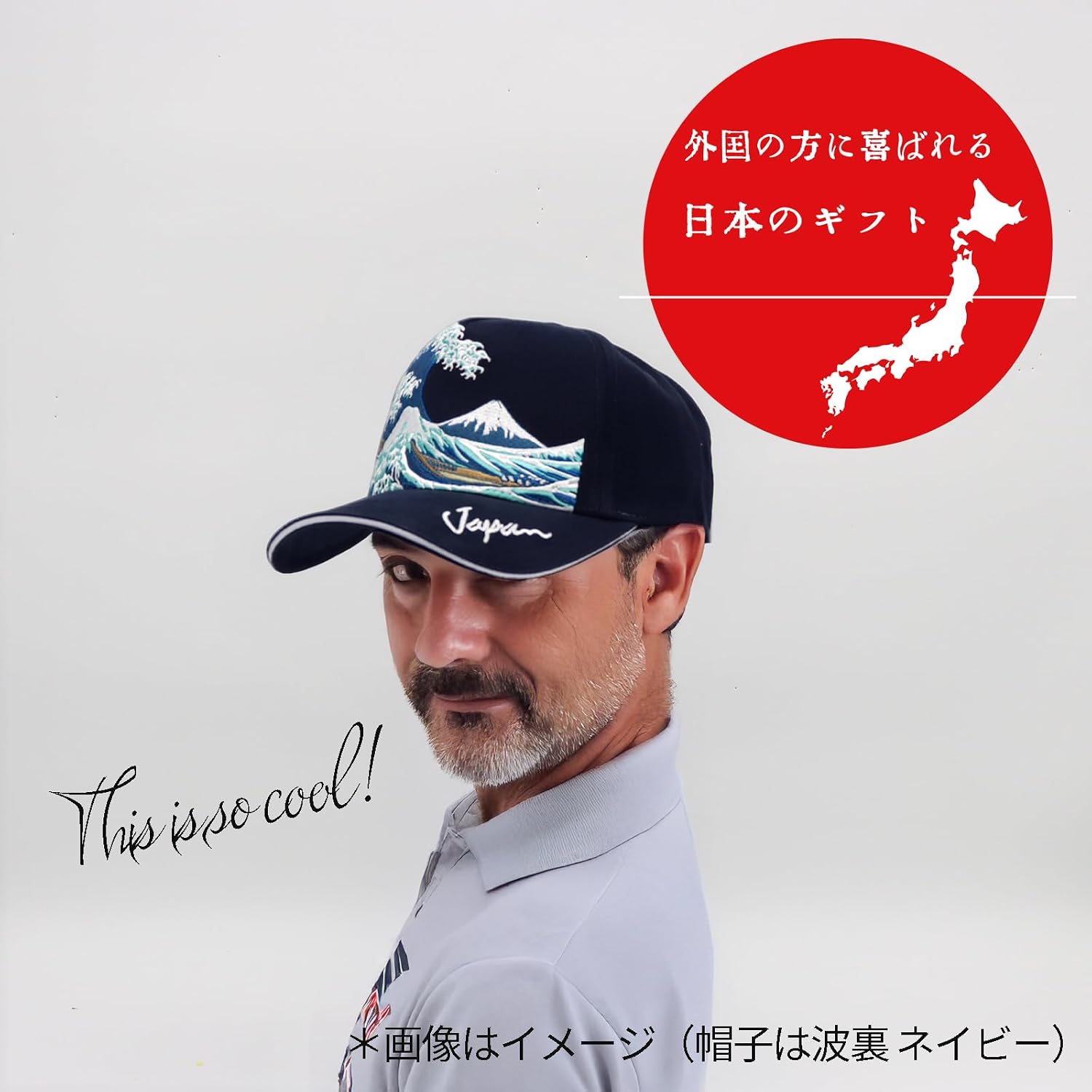 Shinee Japanese Souvenir Cap Hinimaru/Tokyo, Free Gray