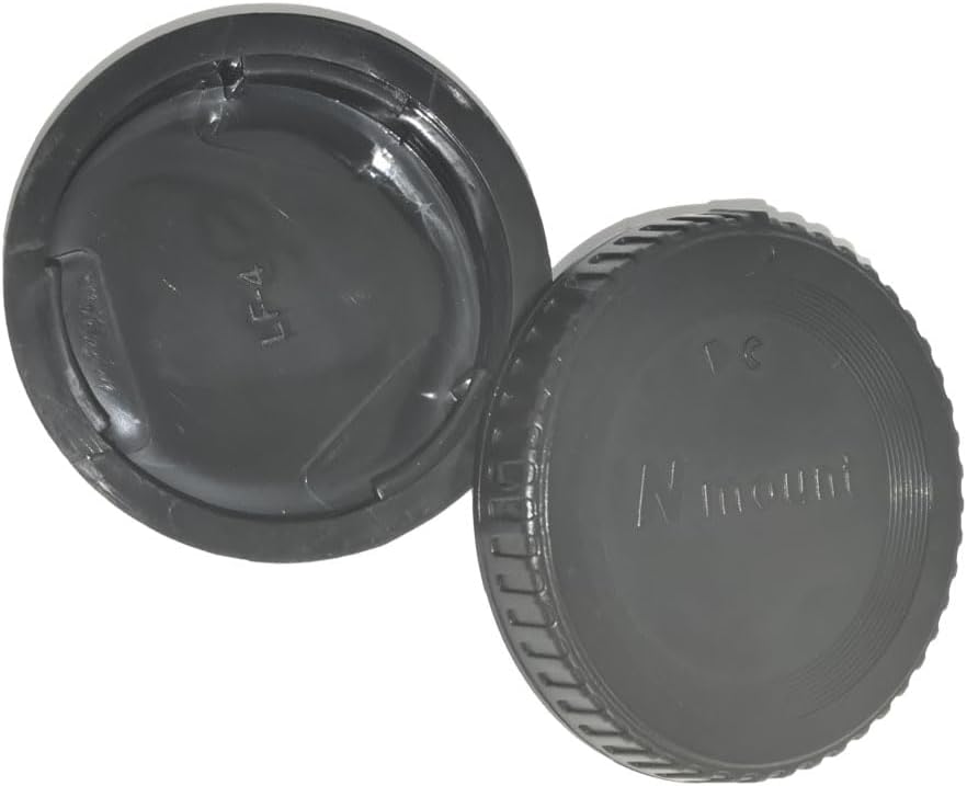Nikon F-Mount SLR Camera Protection Kit | 3-Piece Body Cap & 3-Piece Rear Lens Cap + 2-Piece Hot Shoe Cover with Level | ABS Dustproof & Moisture-Proof | D850 D810 D750 D500 D7500 D3500 D5 D1 Df and