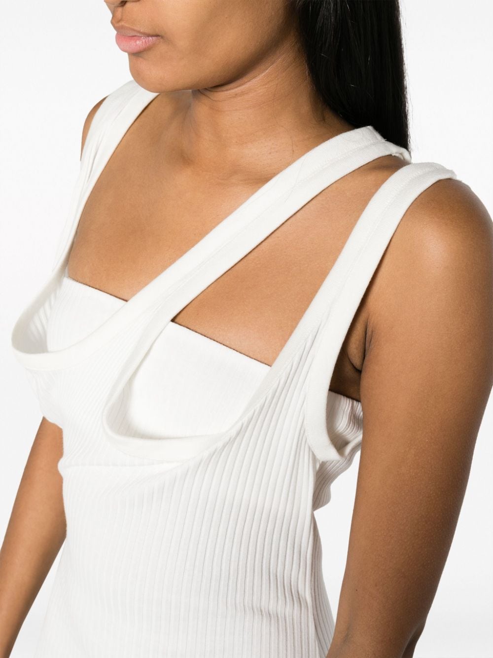 The Attico Ribbed Jersey Midi Dress Runway - Image 6