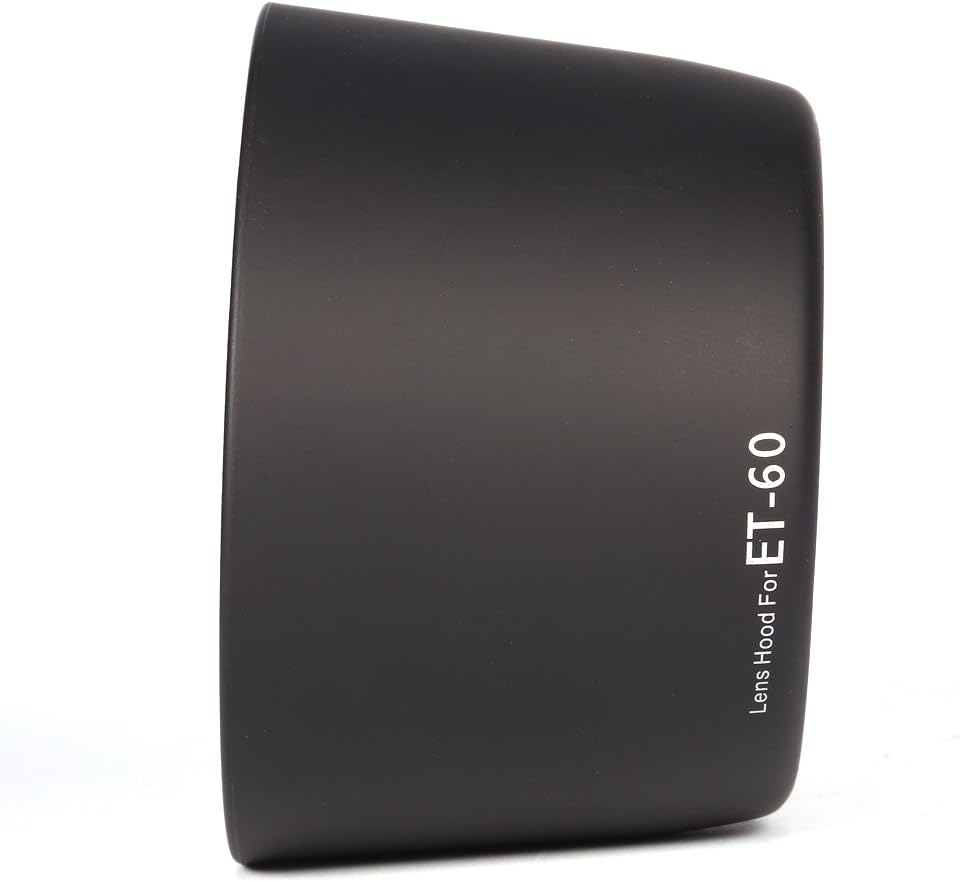 Lens Hood for 75-300mm Black Pro Fasional Replacement ET60 Lens Hood Twist Lock Mount Outdoor Sun Hood Flower Shape