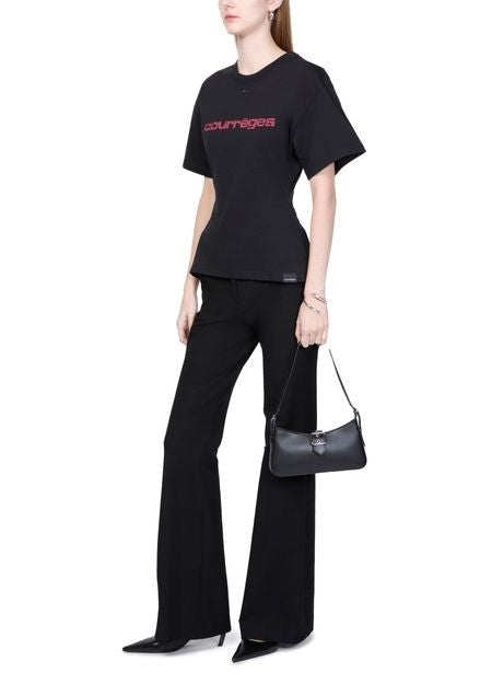 COURREGES ベルト付き プリント入り Tシャツ - Image 6