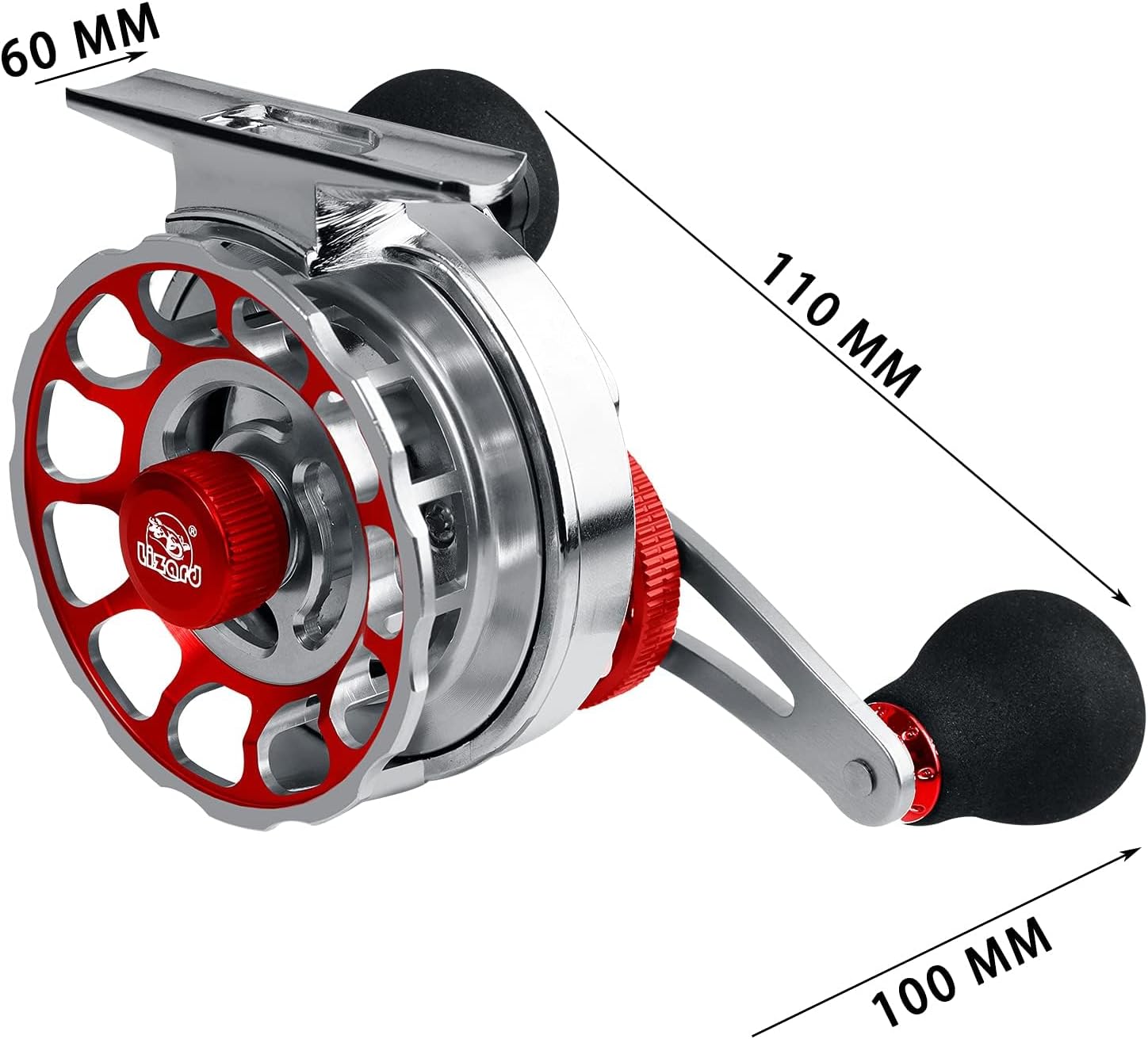 Raft Reel, Chin Reel, Squid Reel, Raft Fishing, Drop In, 3.6:1 Gear Ratio, 10+1BB, Ice Fishing, Left/Right Winding, Maximum Drag Force 11.0 lbs (5 kg)