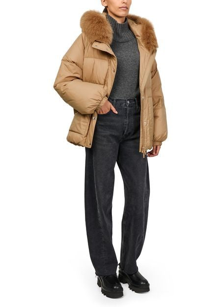 YVES SALOMON Hooded puffer jacket with a fox fur trim - Image 6