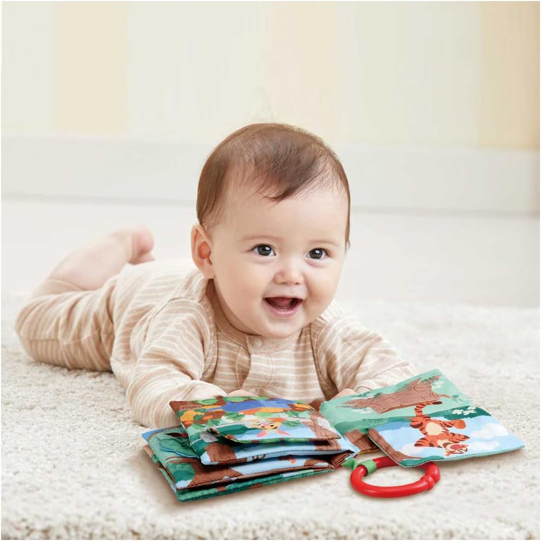 Takara Tomy (TAKARA TOMY) Disney Dear Little Hands - Peek-a-Boo Cloth Book, Winnie the Pooh