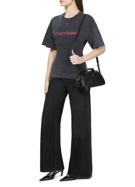 COURREGES ベルト付き プリント入り ストーンTシャツ - Image 6
