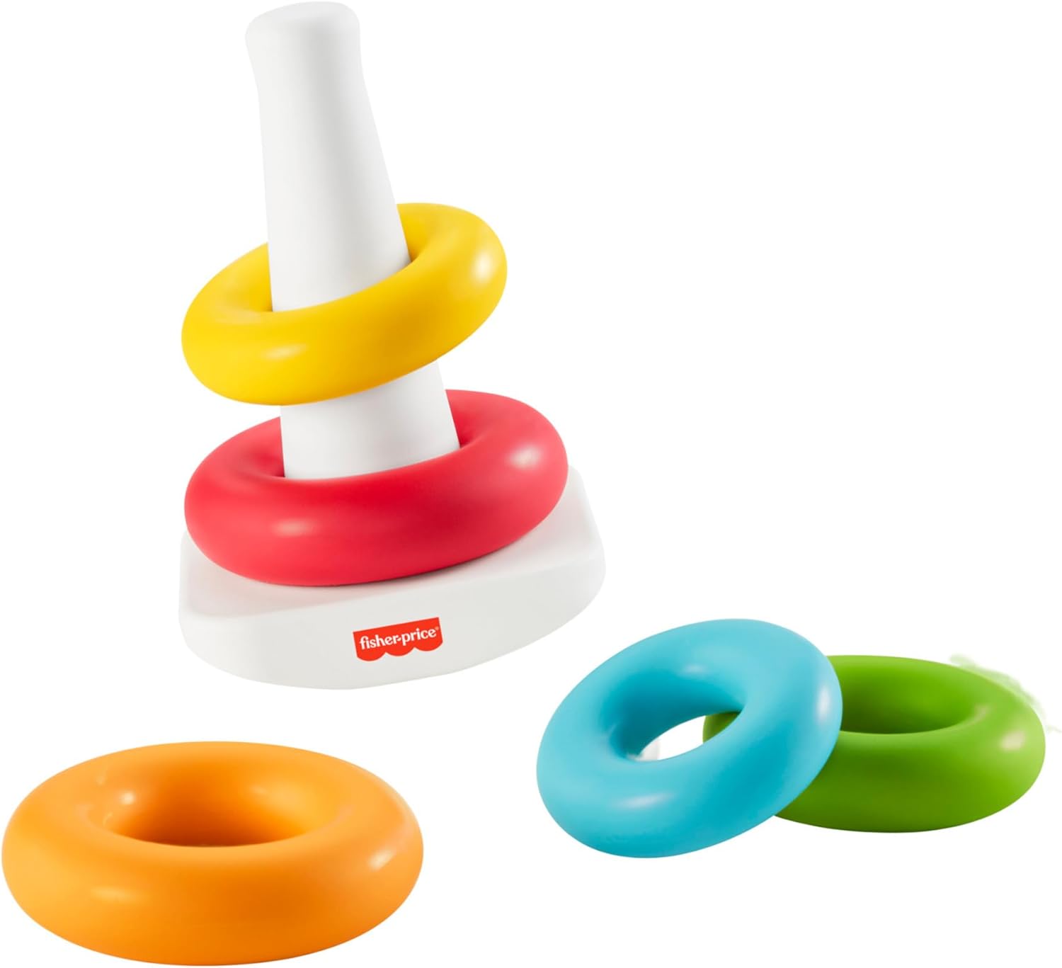 Fisher Price GRF09 Wobbling Tower (Eco-Friendly), Baby/Toddler Toy, Educational & Learning Toy, 6 Months and Up, Colorful