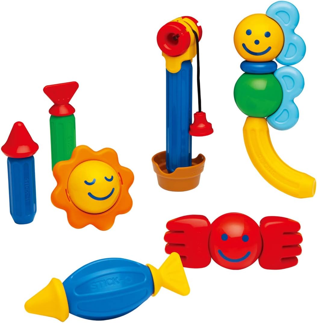Bonernund Stick-O Fishing Set 26 Pieces Round 1.5 Year Old SO902006 Red Blue etc