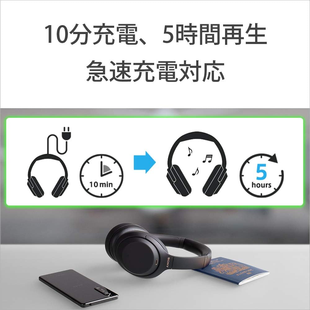 Sony Wireless Noise Cancelling Headphones WH-1000XM4: LDAC/Alexa/Bluetooth/High Resolution/Up to 30 Hours of Continuous Playback, Sealed with Microphone, 2020 Model, 360 Reality Audio Certified