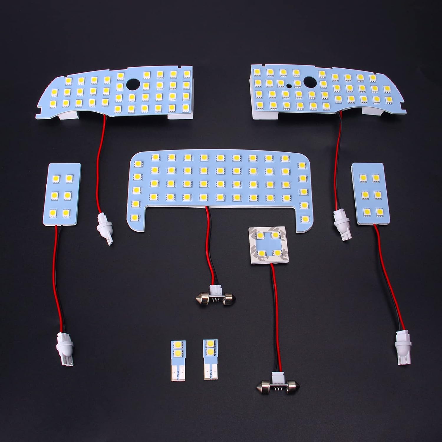Prius ZVW30 Series LED Cabin Lamp, 30 Series, Toyota Prius ZVW 30, Interior Light, Car Light, Custom Design, White, Bright, Custom Parts, LED Cabin Lamp, LED Bulb, Interior Parts, Easy Installation, 8-Piece Set (Toyota Prius 30 Series ZVW30)