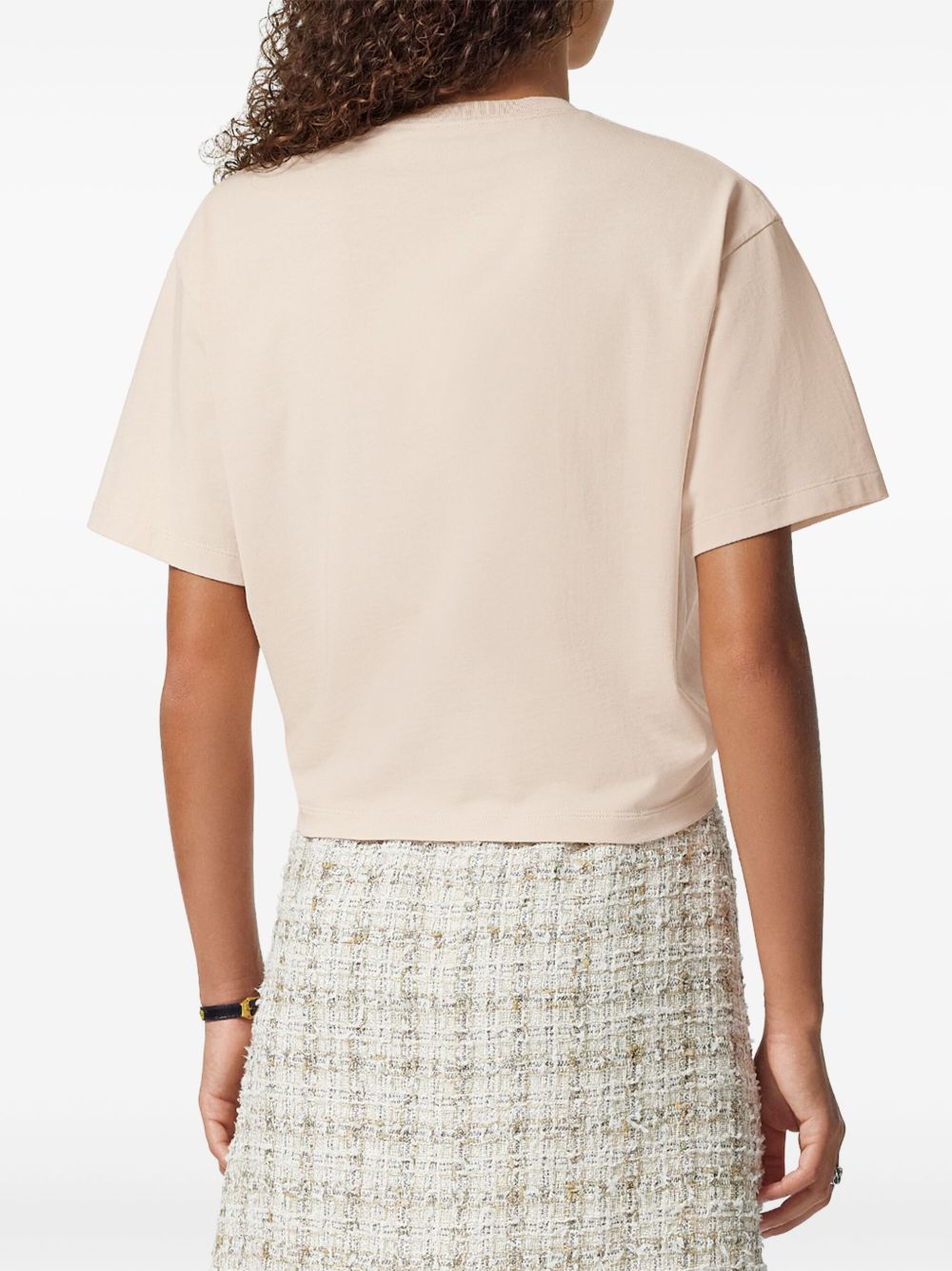 Versace ヴェルサーチロゴコットンTシャツ - Image 6
