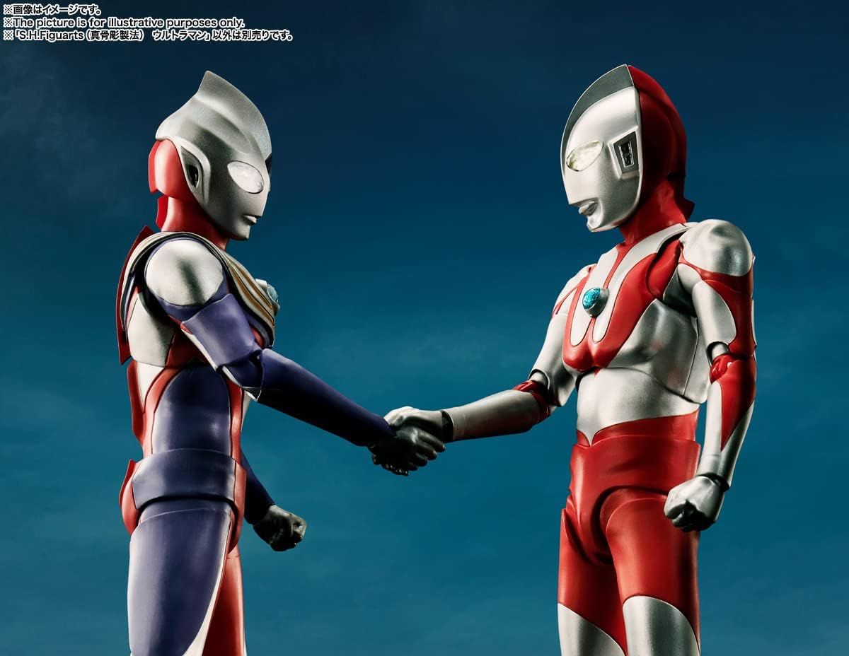TAMASHII NATIONS S.H. Figuarts (True Bone Carving Process) Ultraman (Resale Version), Approx. 5.9 inches (150 mm), PVC & ABS, Pre-painted Action Figure