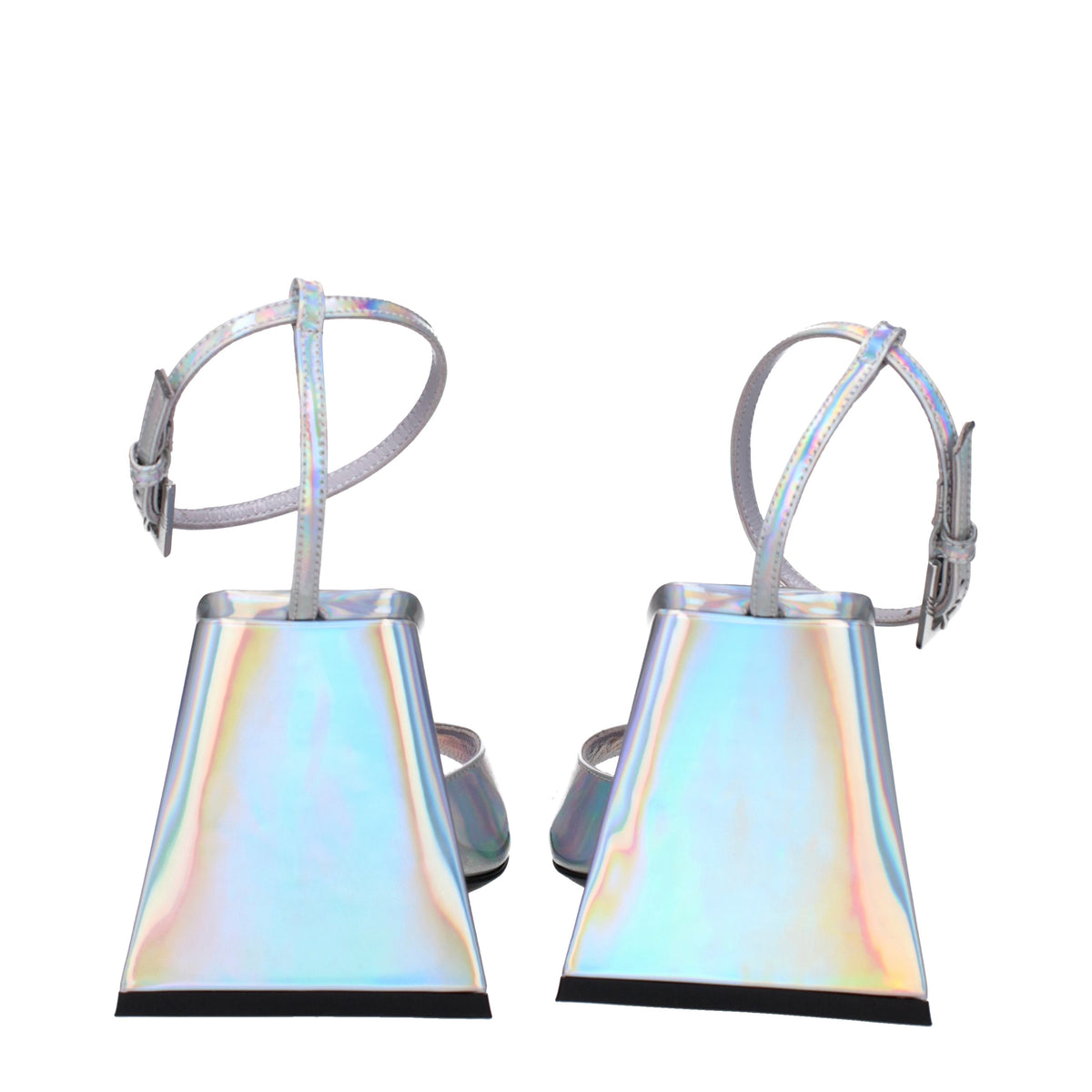 The Attico Sandals Piper Woman Eco Leather Silver - Image 6