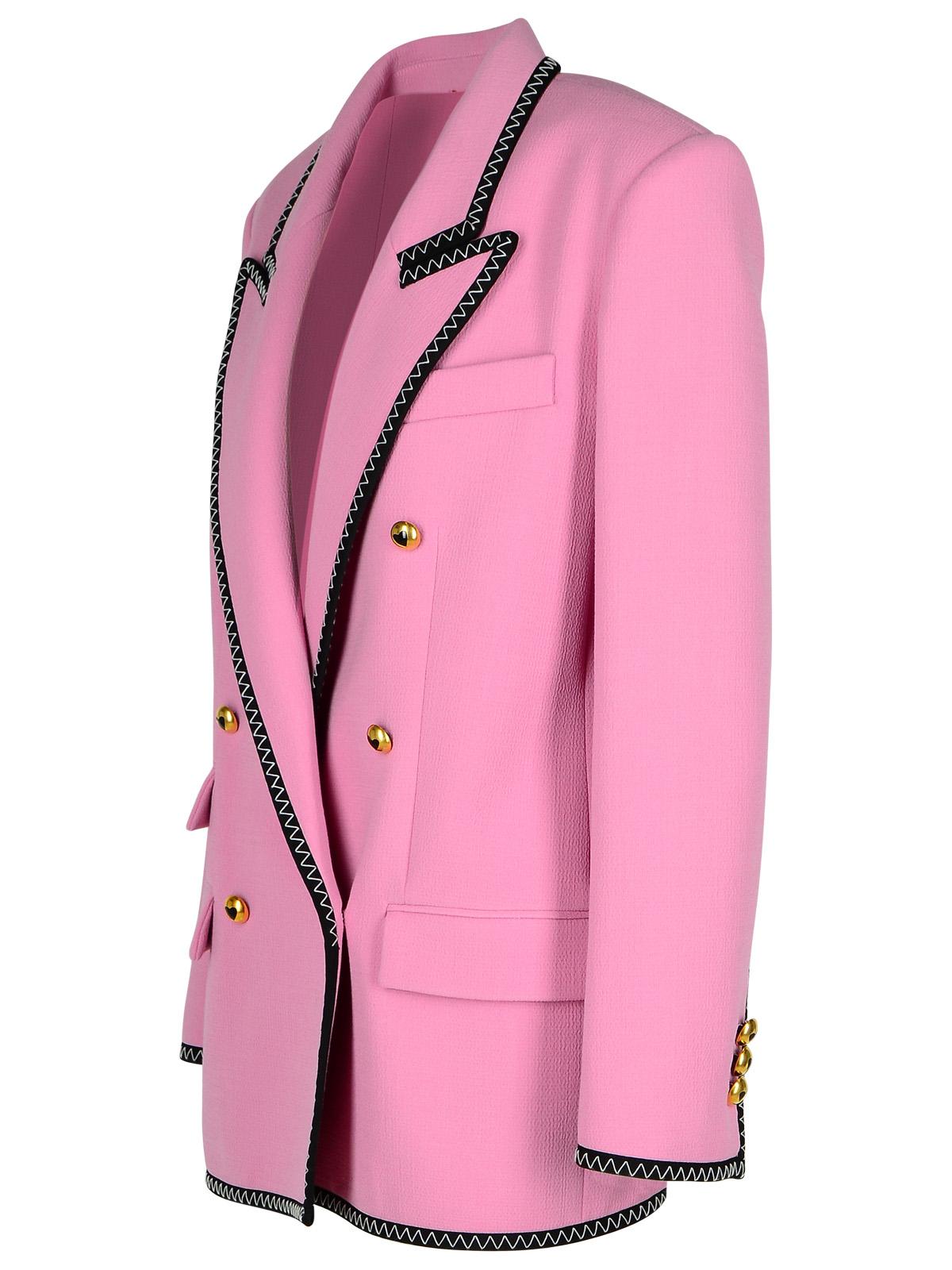 Moschino ピンクのビスコースブレンドのモスキーノブレザー - Image 6