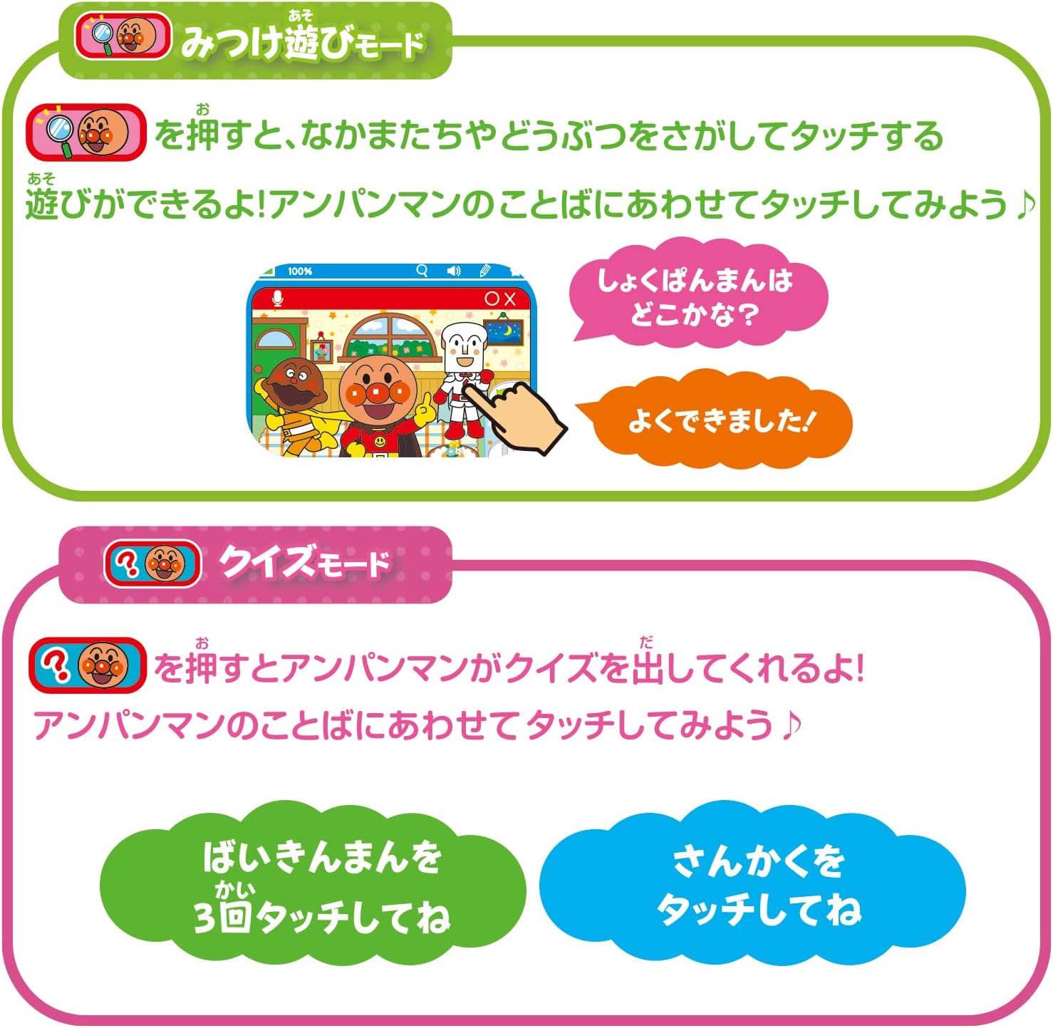 BANDAI Anpanman Talking Educational Pad Mini