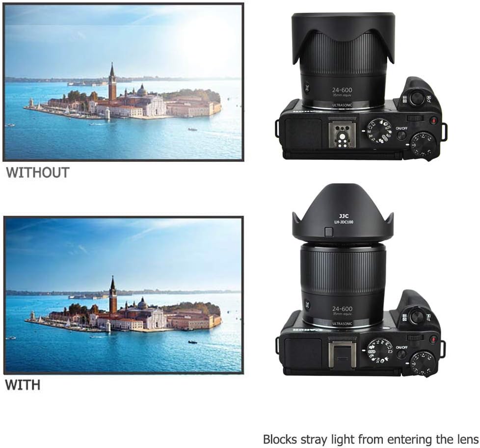 67mm Lens Hood Shade & Filter Adapter Canon PowerShot SX70 HS SX540 HS SX530 HS SX520 HS G3 X SX60 HS SX50 HS SX40 HS SX30 SX20 is a replacement for Canon LH-DC100 & FA-DC67B