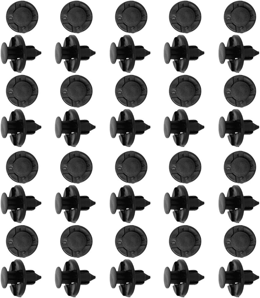 KOZEEY日産用 ホール リベット ファスナー 泥フラップ バンパー フェンダー クリップ 8mm 20個