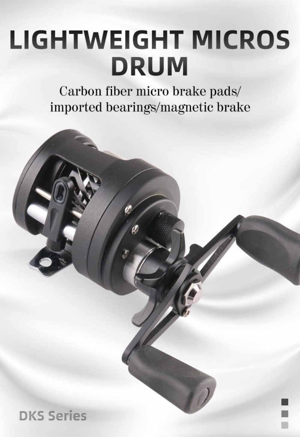 Bait Casting Reel DKS Small Drum Wheel 11+1BB 6.2:1 Light Spinning 196g Fishing Reel Carp Reel Fishing