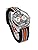 Seiko SSB403P1 Men's Chronograph Quartz Wristwatch, Gray Dial, Multi-Color Nylon Strap