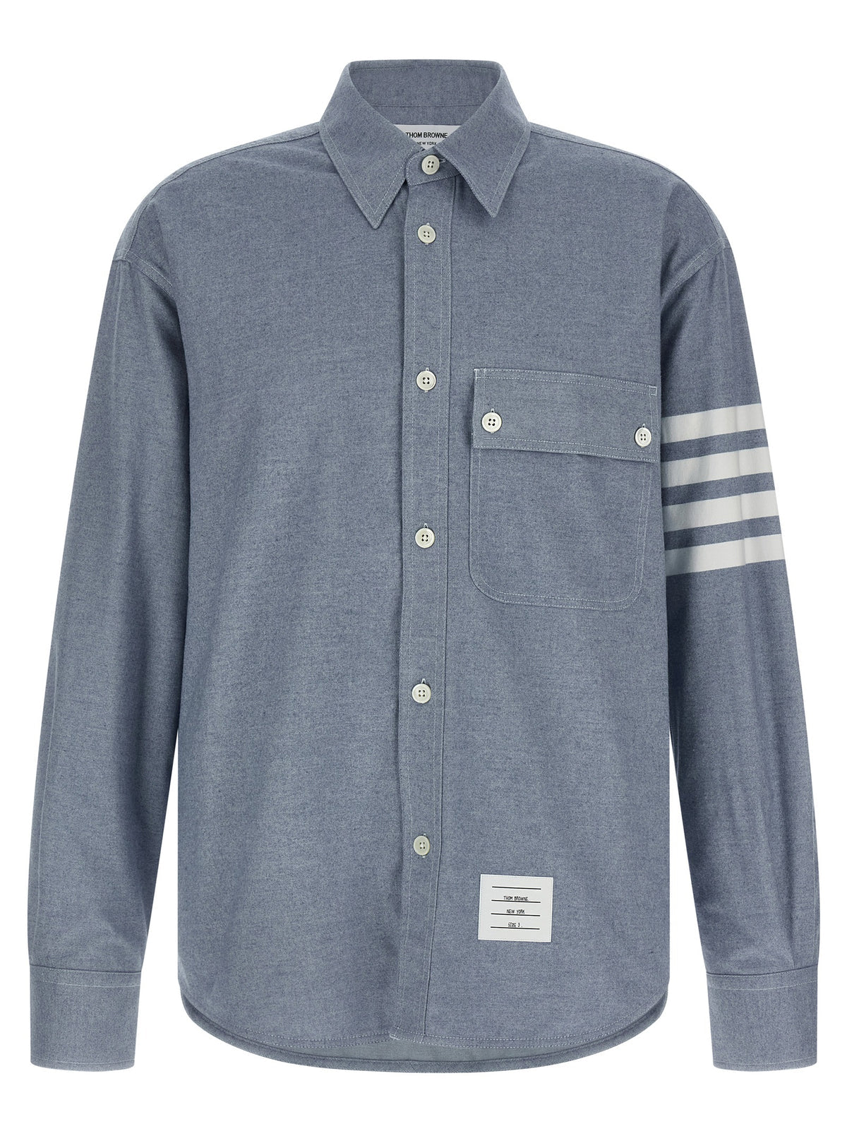 Thom Thom Browne '4 Bar'フランネルシャツ - Image 6