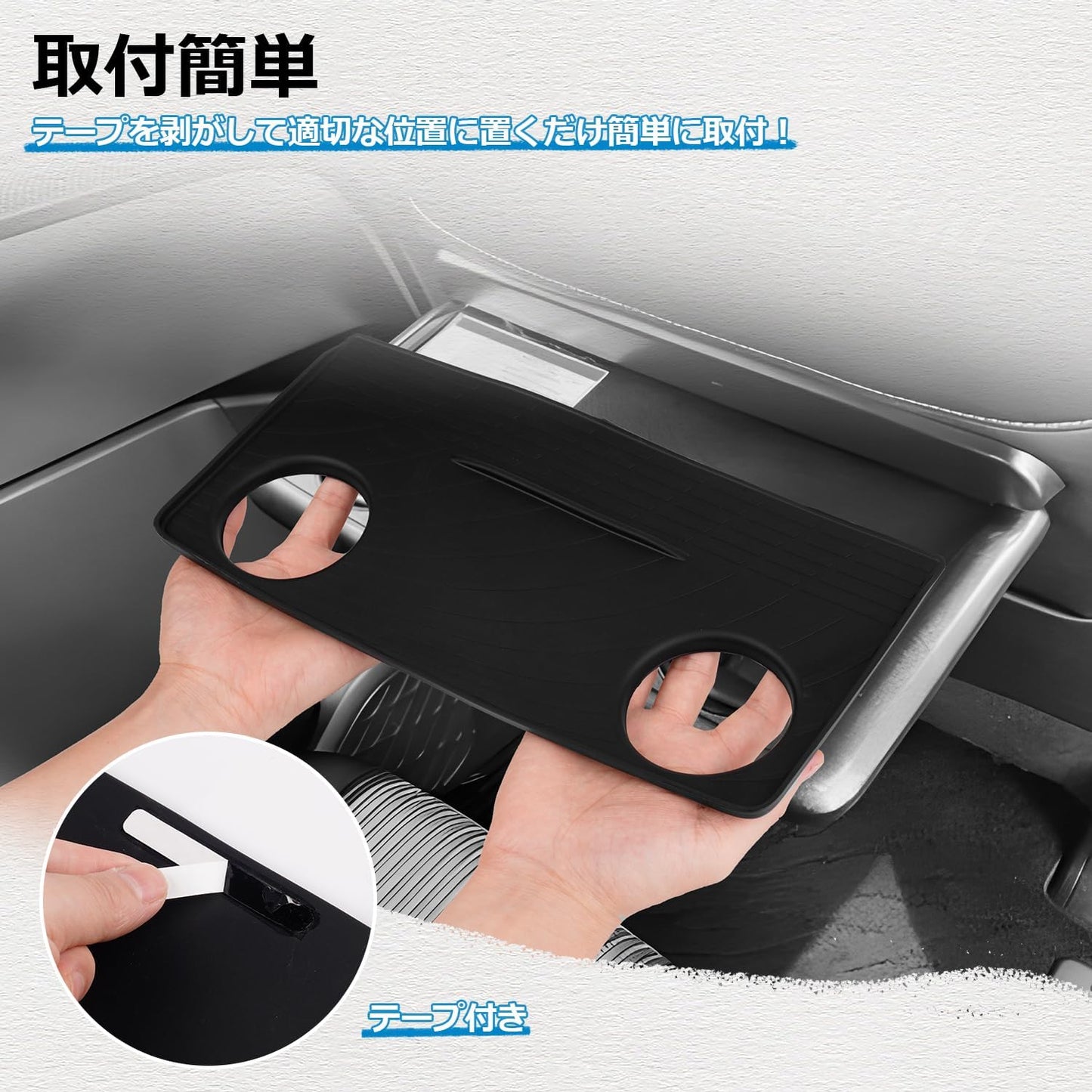 Mozan Compatible with Toyota Voxy Noah 80 Series Seat Back Table Mat Personal Table Mat VOXY NOAH 80 Series Early and Late Stage Table Protective Cover Anti-Slip Scratch Stain Resistant Interior Parts