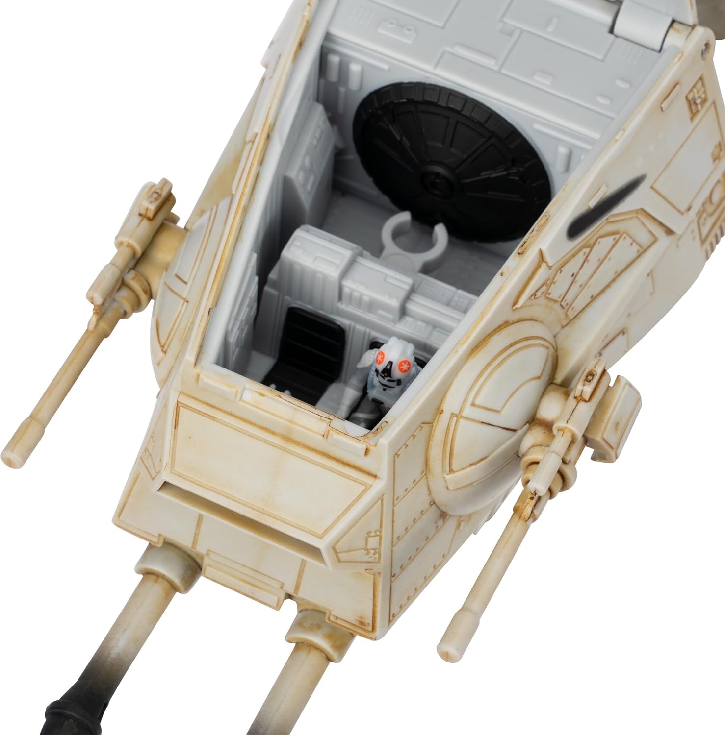 Star Wars Micro Galaxy Squadron at-at Walker (Endor) Exclusivo de - Vehículo de 10 pulgadas con luces, sonidos, zonas de acción y accesorios (Juguetes para niños a partir de 8 años)