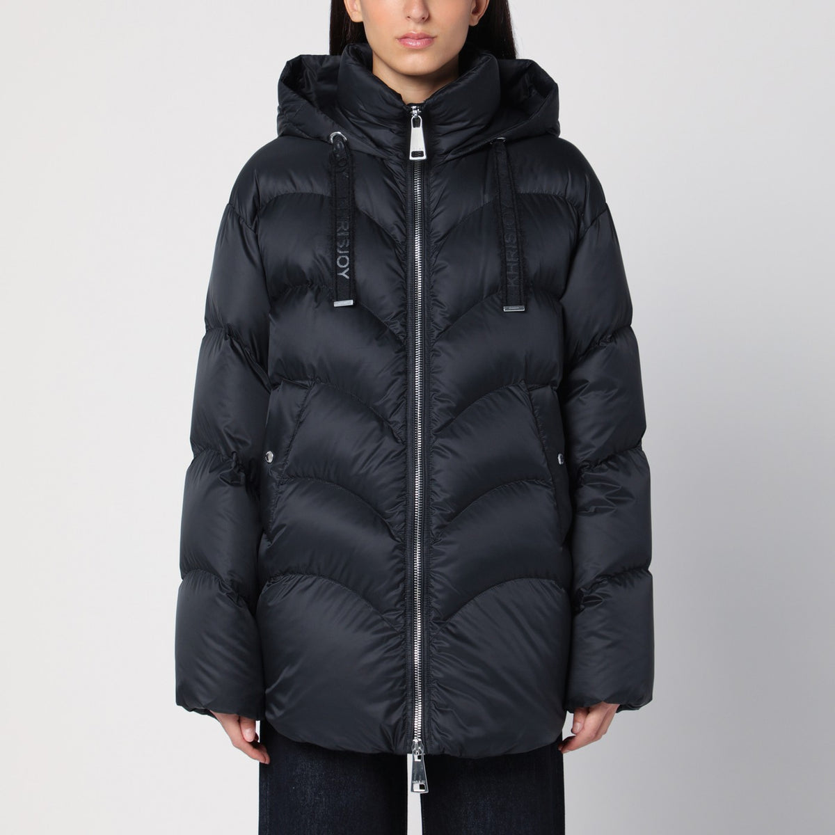 Khrisjoy Khrisjoy Hug Black Padded Parka - Image 6
