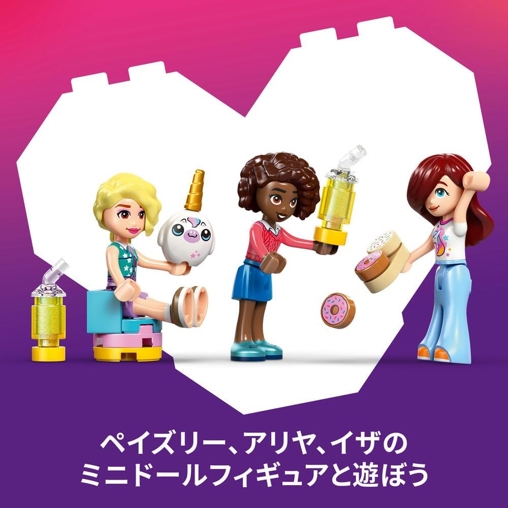 Lego 42684 Friends Unicorn Cafe Toy, Birthday Present, Block, Educational, Girls, Boys, Kids, 6, 7, 8, 9, Interior, Stylish, Pretend Play, Pretend Play