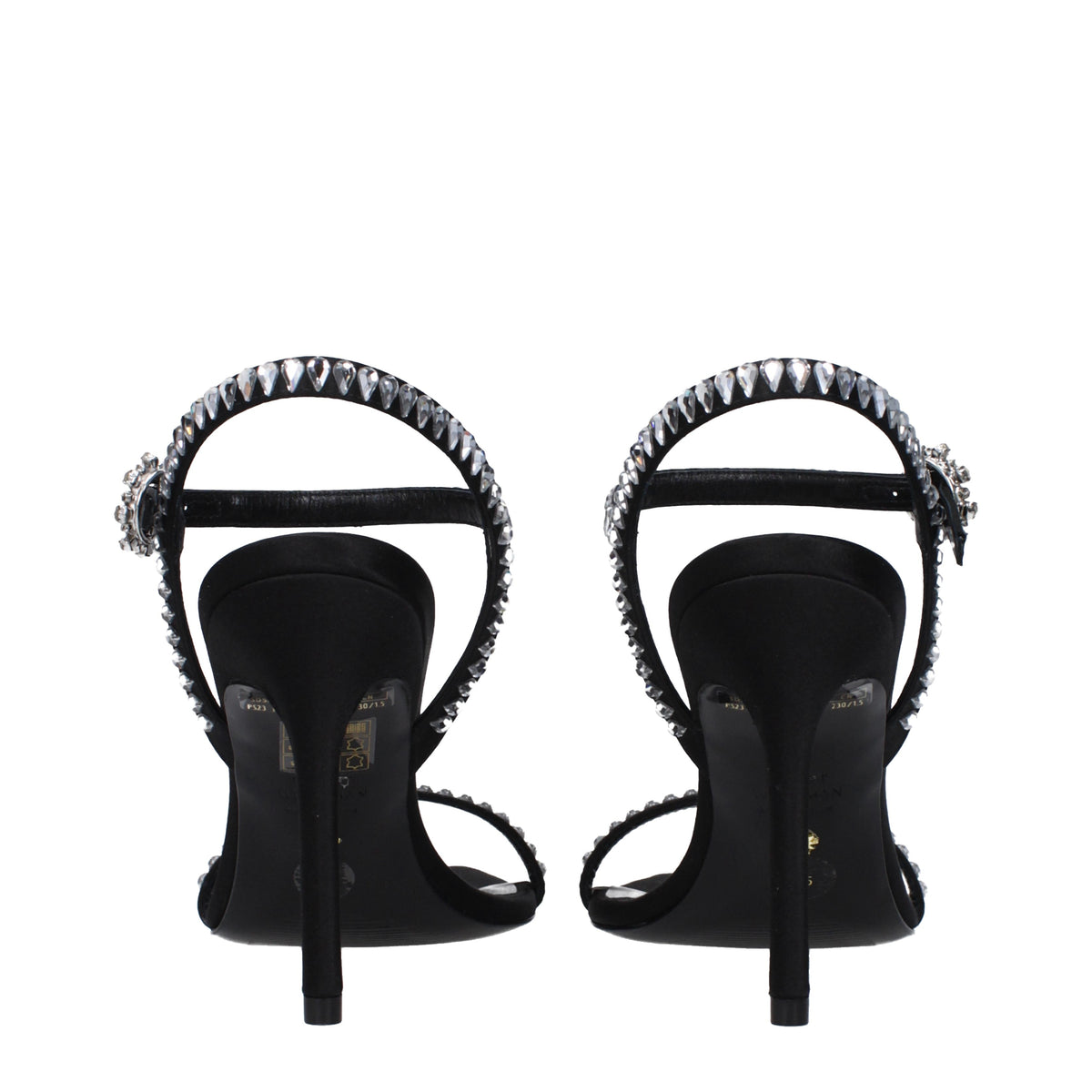 Stuart スチュアートワイツマンサンダル女性サテンブラック - Image 6