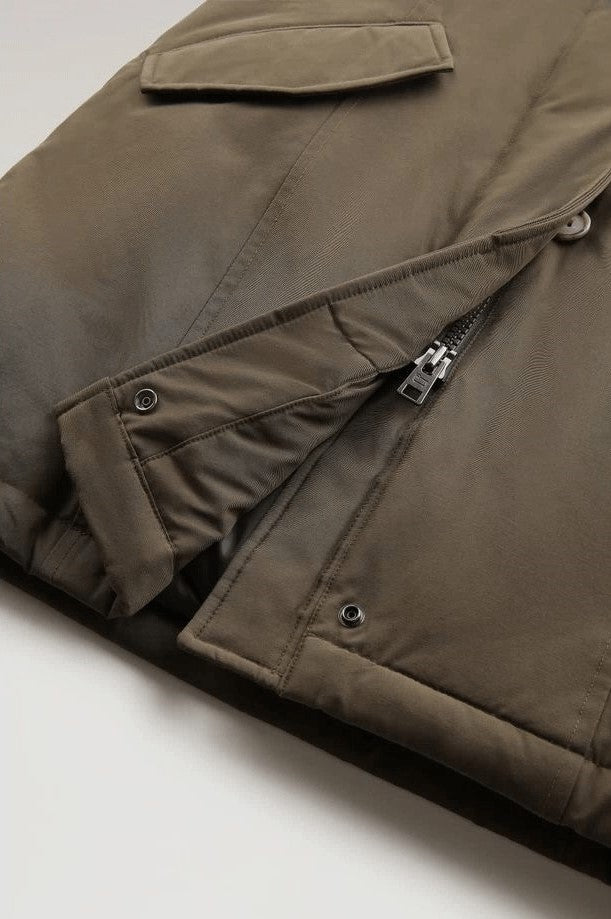 Woolrich ウールリッチパーカアークティックレディースコットングリーン/ダークグリーン - Image 6