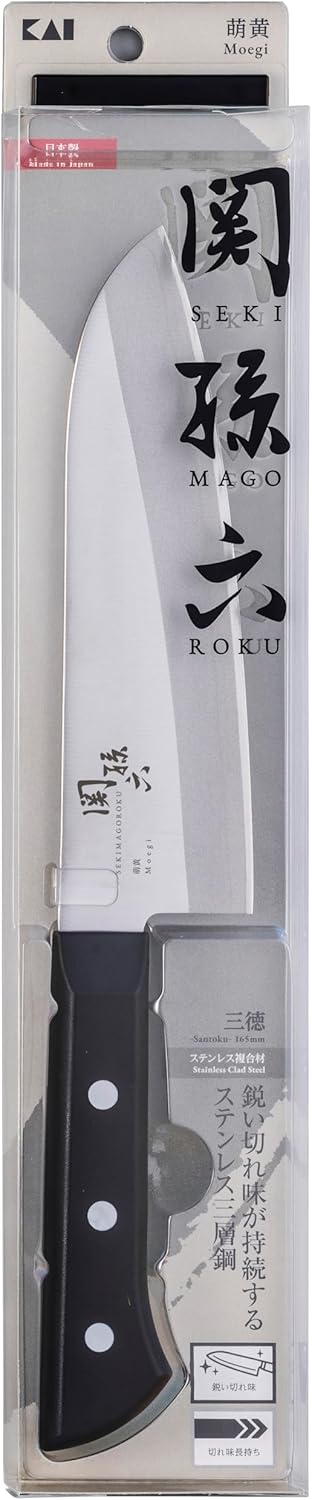 Kai Corporation AE2900 Seki Son Roku Knife Mojo Santoku 6.5 inches (165 mm)