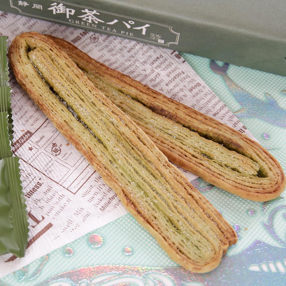 Shizuoka Ocha Pie, Pack of 15, Shizuoka Souvenir, Ichiban Tea from Shizuoka Prefecture, Nagatoya