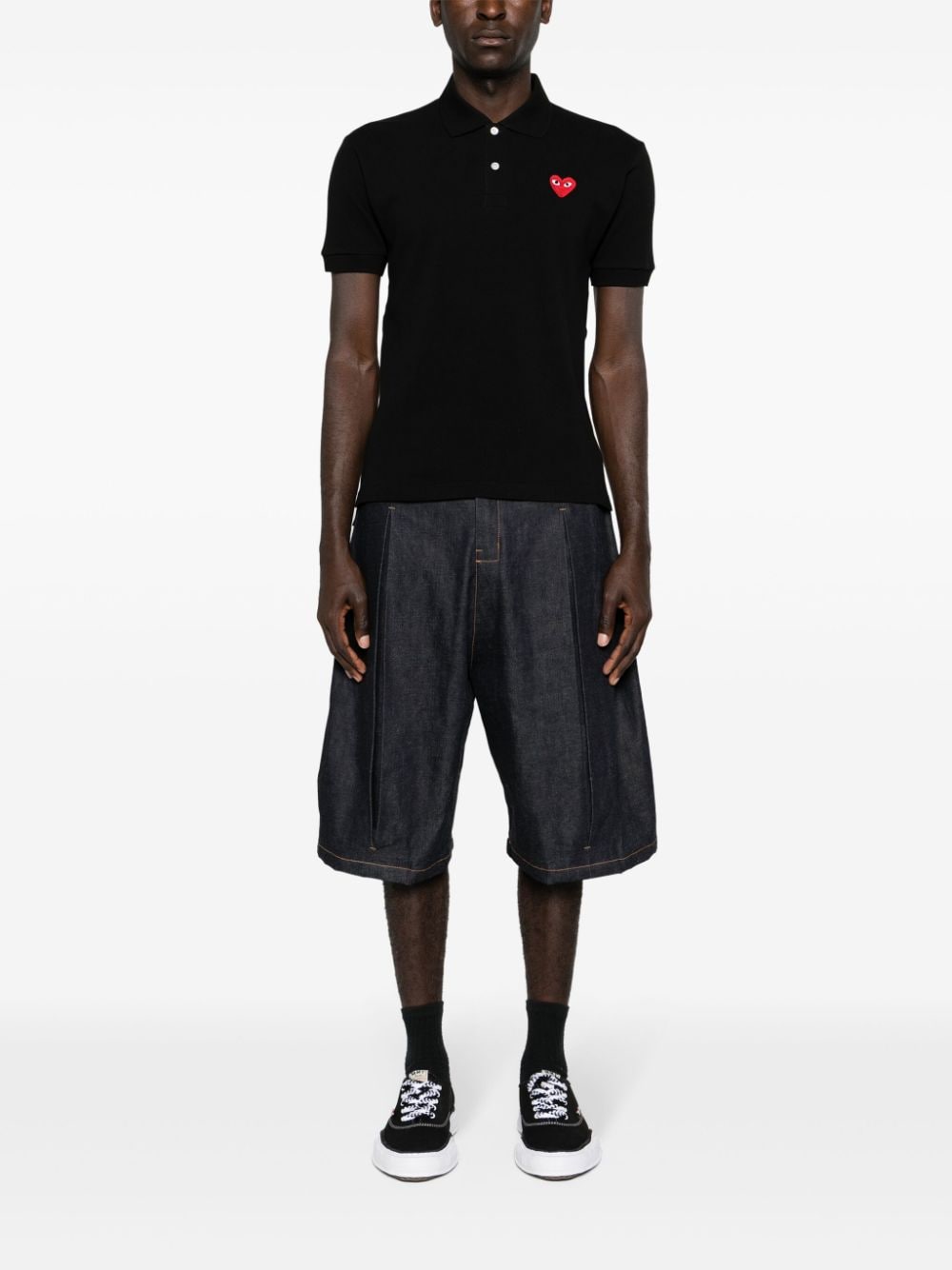 Comme Comme Des Garcons Red Heart Cotton PLOシャツ - Image 6