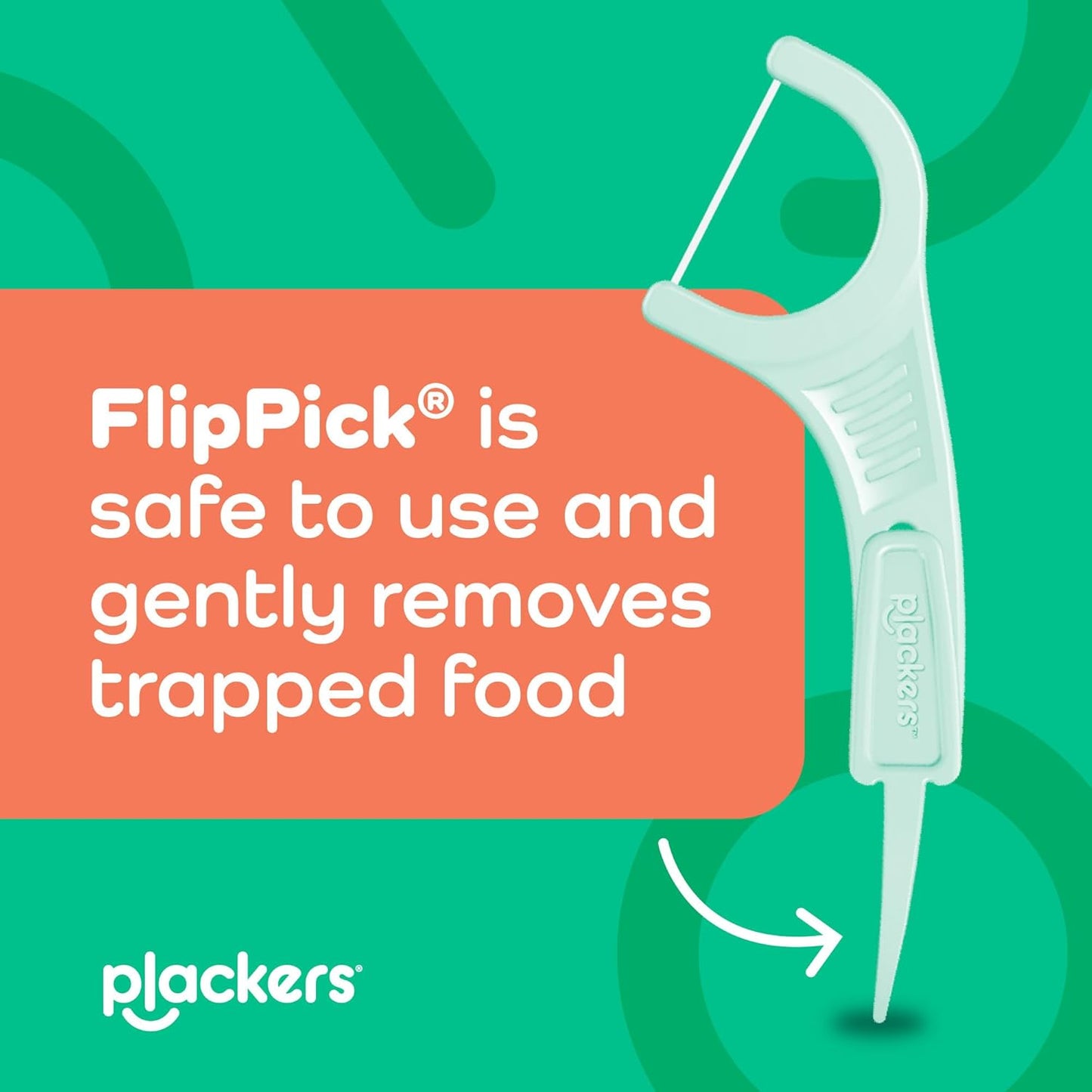 Plackers Micro Line - Aplicadores de hilo dental, palillo plegable FlipPick, Tuffloss, fácil almacenamiento con sello seguro, sabor a menta fresca, 300 unidades
