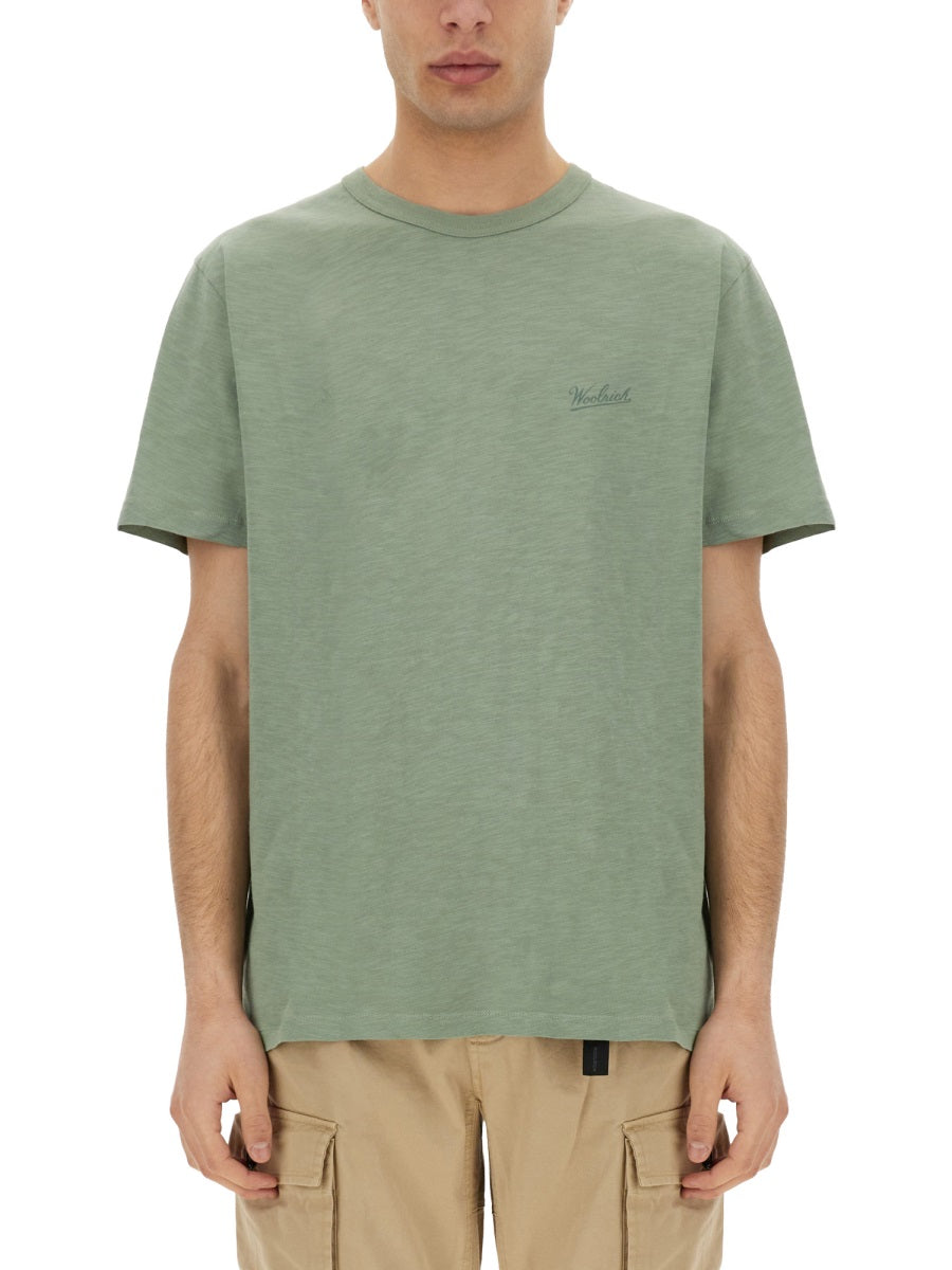 Woolrich ウールリッチは炎の綿Tシャツを燃やしました - Image 6